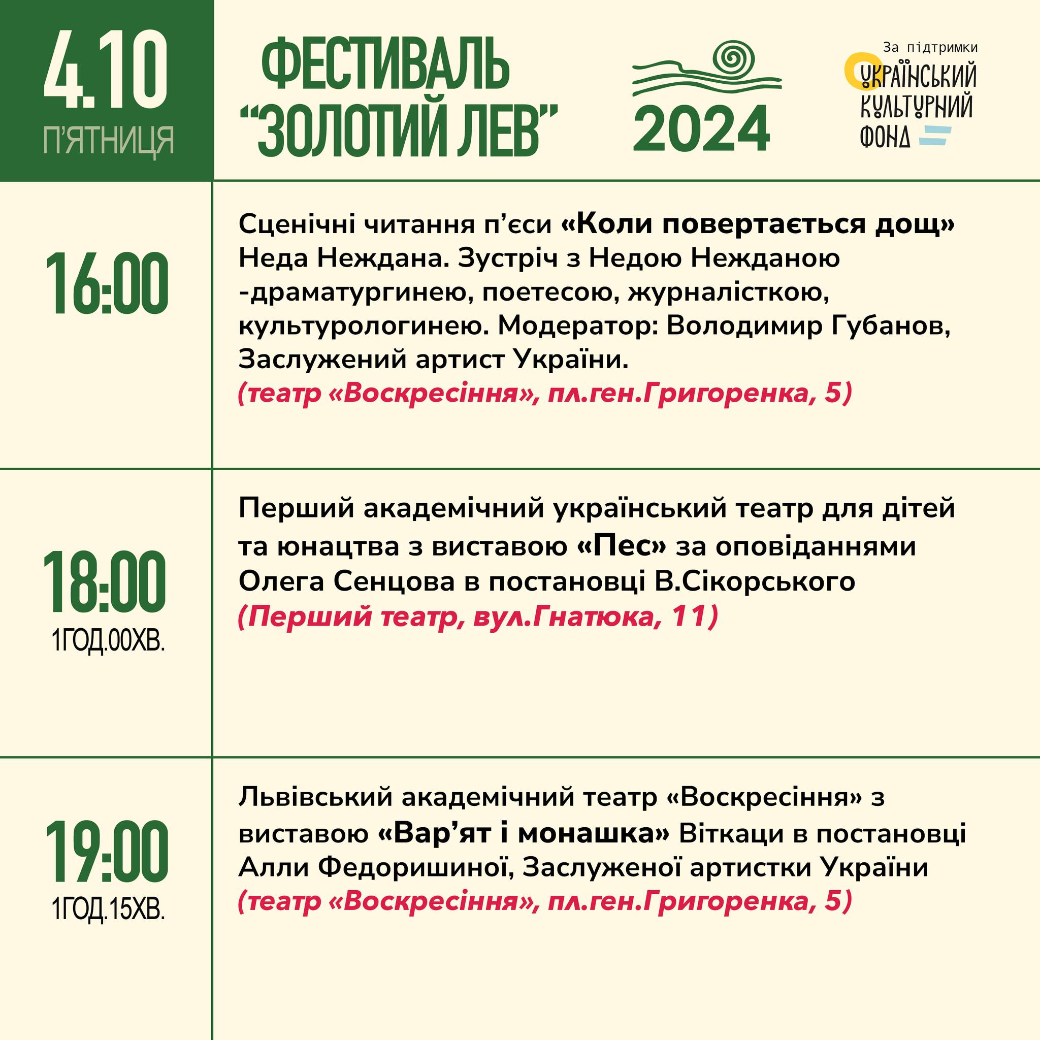 фото: facebook.com/teatrvoskresinnia