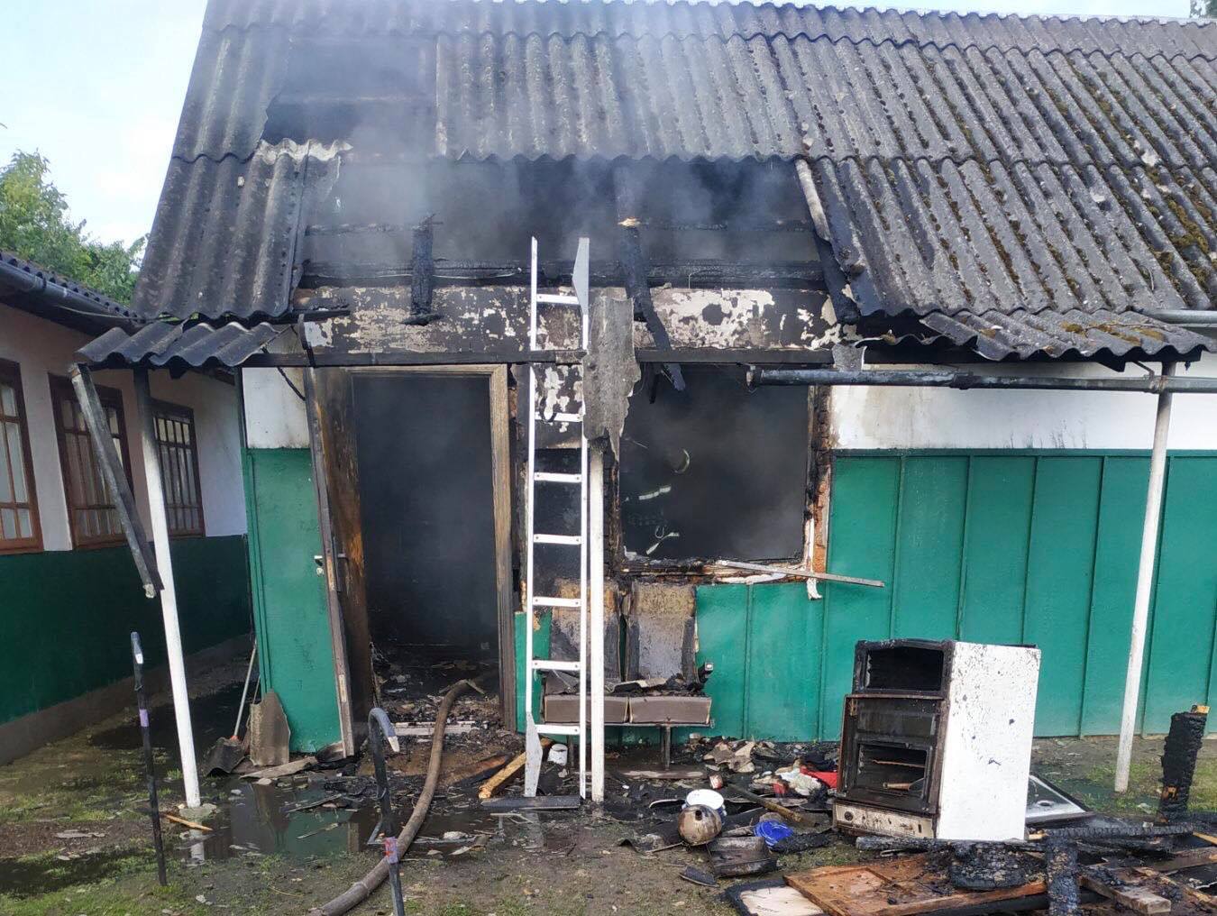 Будинок, в якому сталась пожежа. Фото: ГУ ДСНС