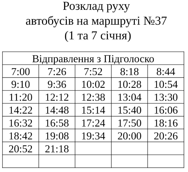 Похвилинний графік: як курсуватимуть автобуси у Львові на Різдво фото 11 10