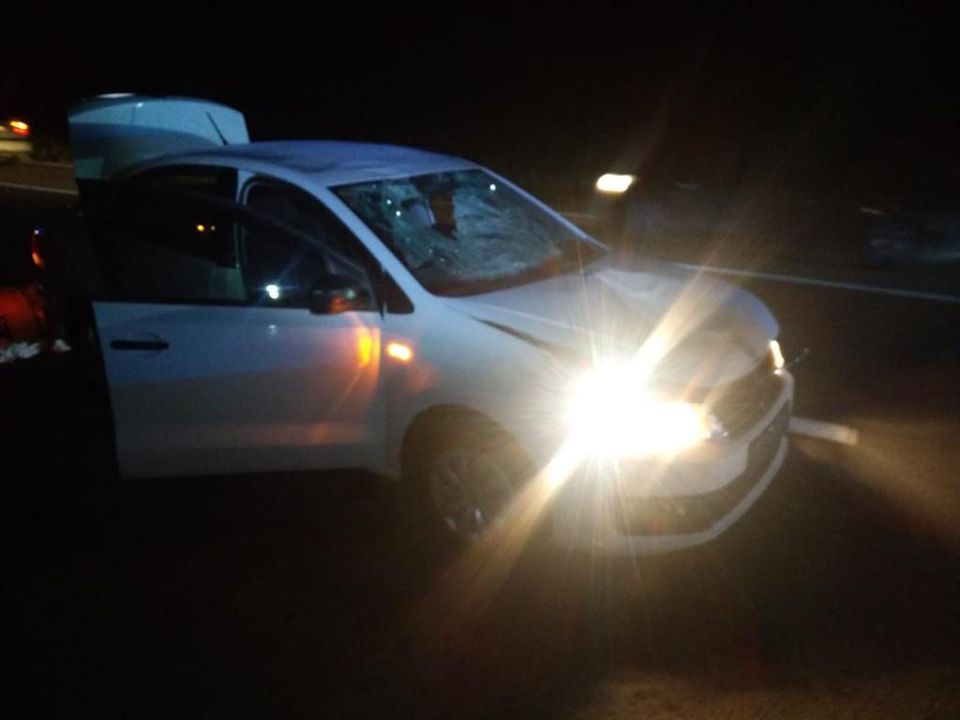 На Львівщині автомобіль на смерть збив чоловіка. Фото поліції