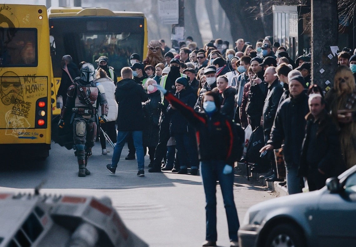 Дарт Вейдер із героями «Зоряних воєн» атакували Львів. Фото: Михайло Присташ