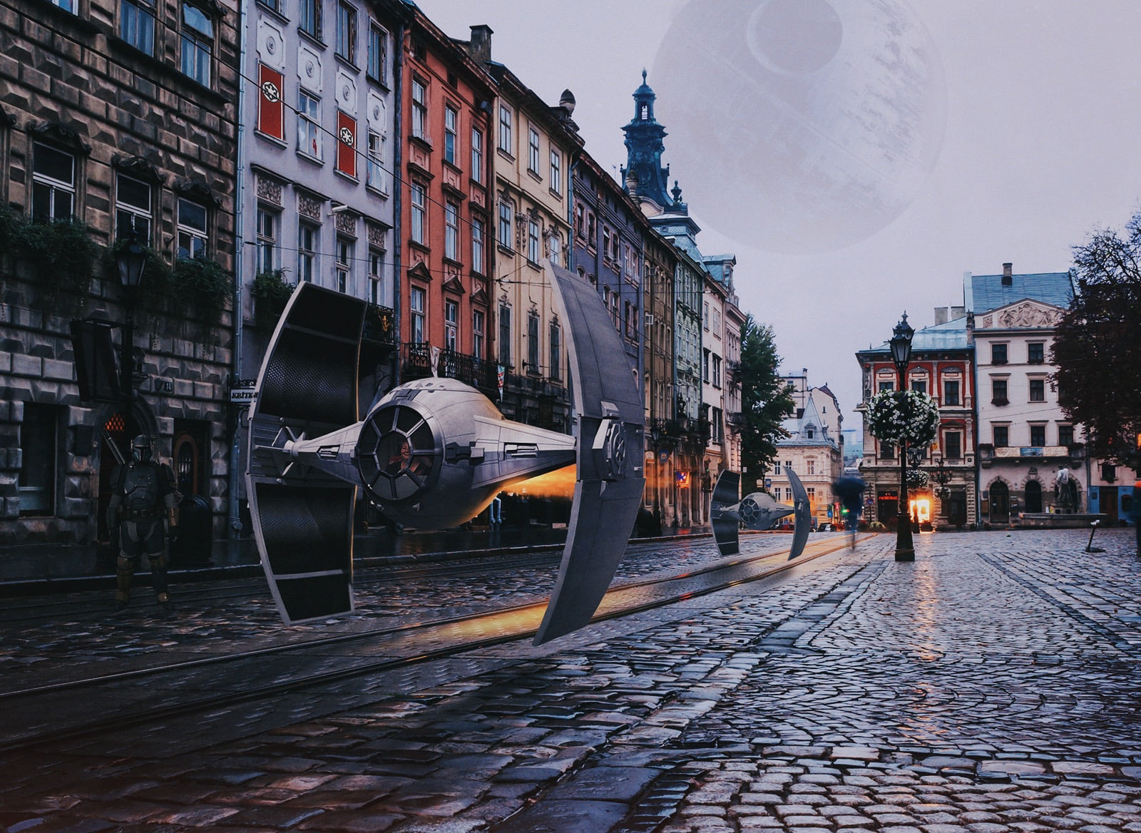 Дарт Вейдер із героями «Зоряних воєн» атакували Львів. Фото: Михайло Присташ