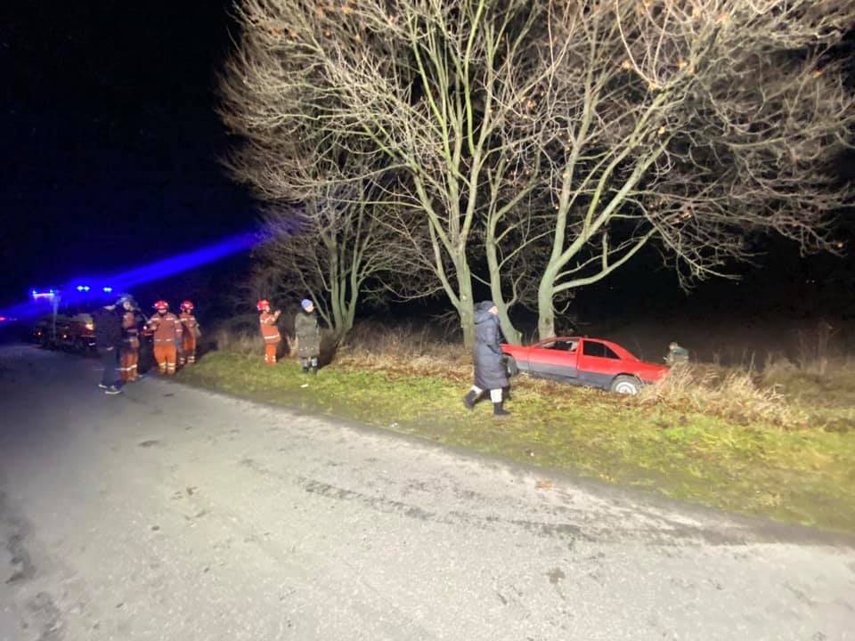 Біля Львова автомобіль злетів у кювет. Фото: ГУ ДСНС 