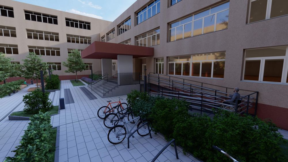 На Сихові реконструюють подвір'я однієї зі шкіл. Фото: Інститут просторового розвитку