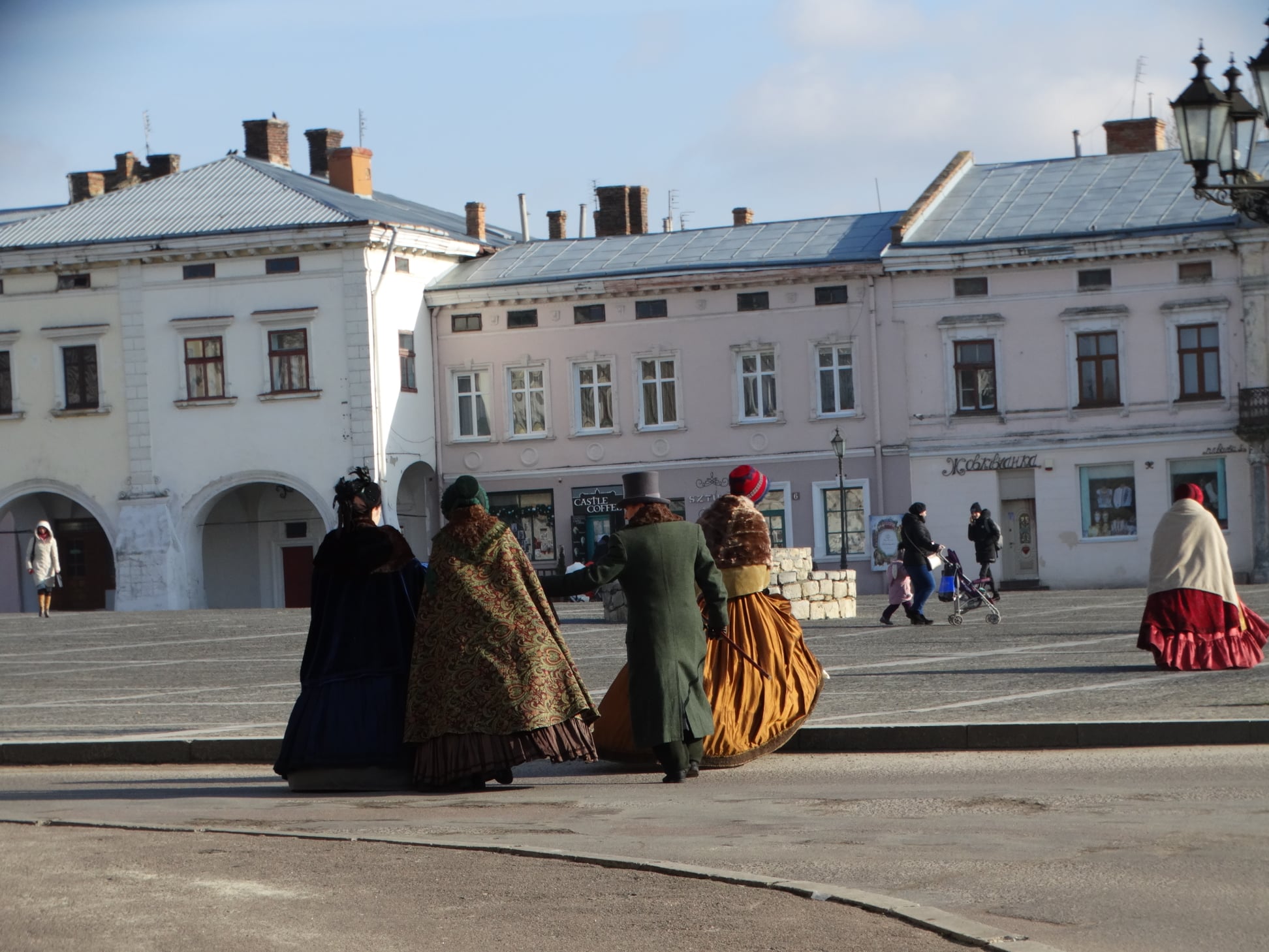 Як у Жовкві знімали кіносеріал. Фото: Туристичний інформаційний центр в місті Жовква