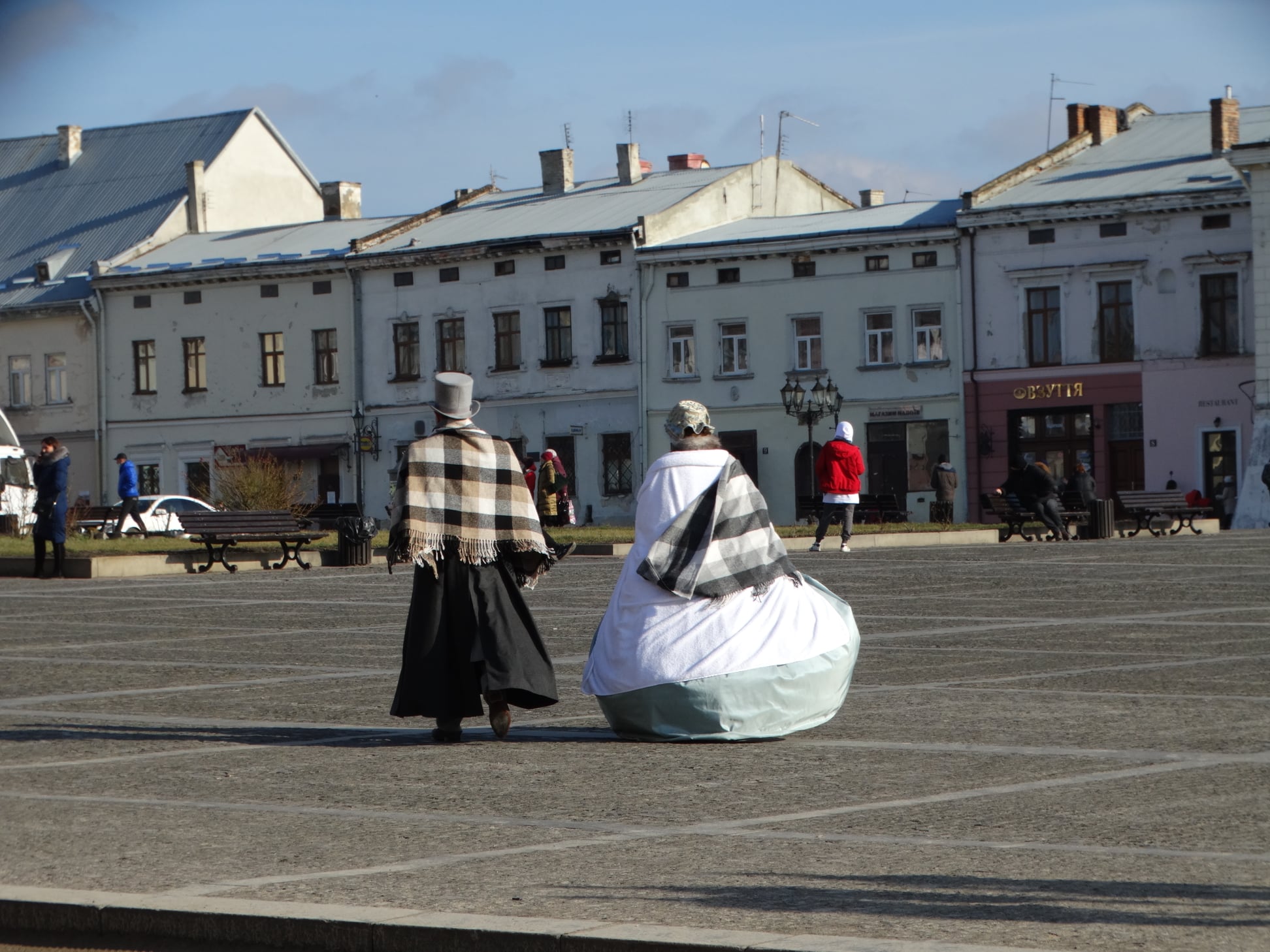 Як у Жовкві знімали кіносеріал. Фото: Туристичний інформаційний центр в місті Жовква