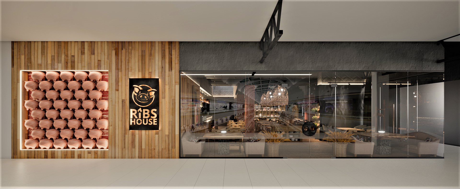 На Сихові відкрили ресторан із мімішними свинками. Фото: Ribs House Lviv/Facebook