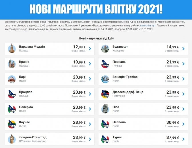 Влітку Ryanair запустить 10 нових рейсів зі Львова. Фото: Твоє Місто