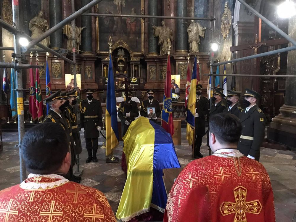 Львів попрощався із загиблим військовим Ігорем Байталою. Фото: Львівська міська рада