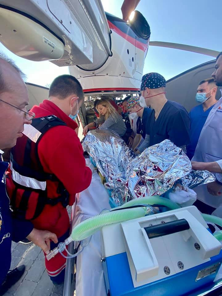 Постраждалого у ДТП гелікоптером з Бродів доправили до львівської лікарні. Фото: Клінічна лікарня швидкої медичної допомоги міста Львова