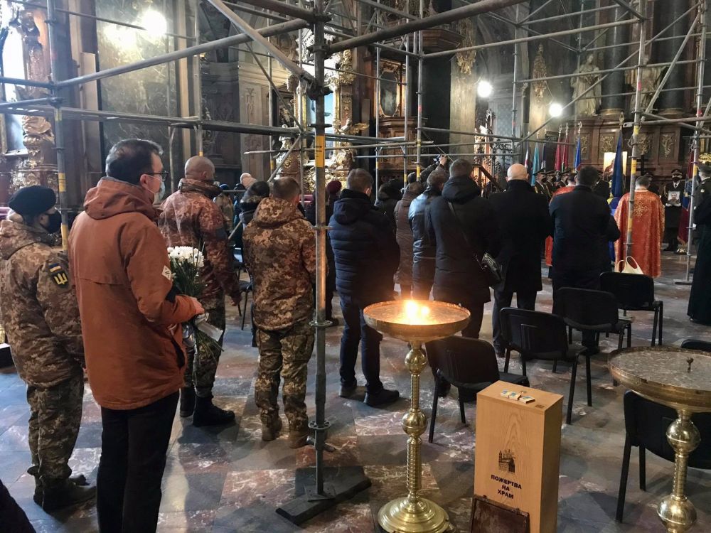 Львів попрощався із загиблим військовим Ігорем Байталою. Фото: Львівська міська рада