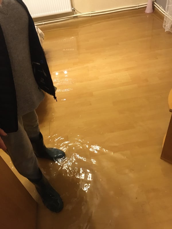 Через сильну зливу затопило Червоноград. Фото: ГУ ДСНС