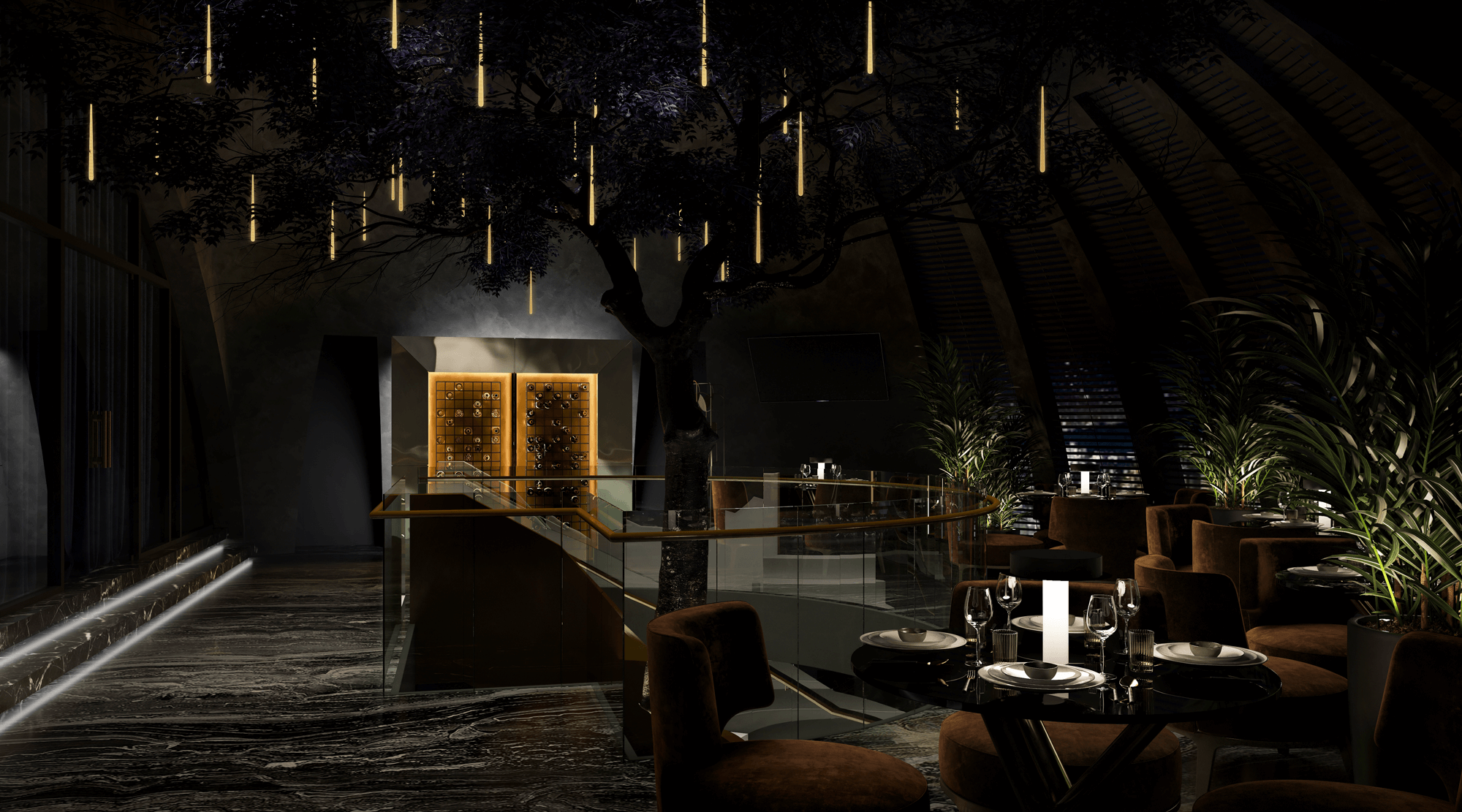 Дерево в закладі. Фото: Cloud no.7 Panorama