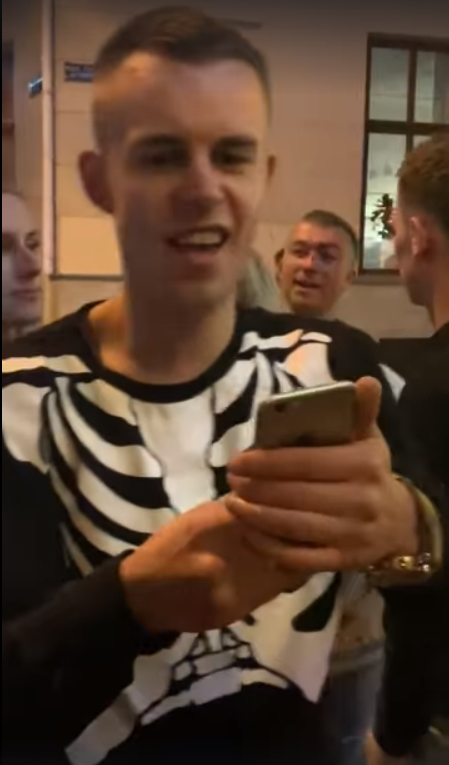 Учасник дебошу. Скріншот з відео