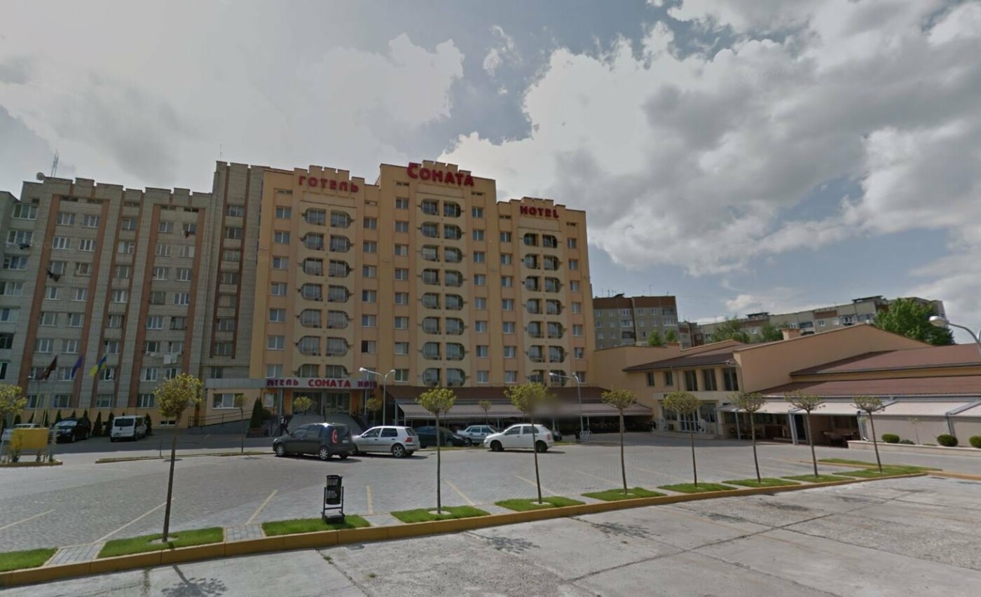Так зараз виглядає готель "Соната". Скріншот з карти