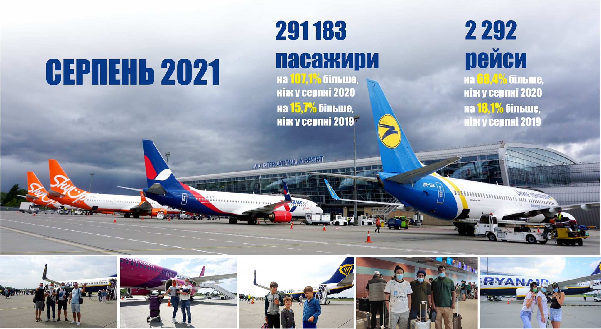 Куди найчастіше літають львів'яни. Фото: Міжнародний аеропорт "Львів"