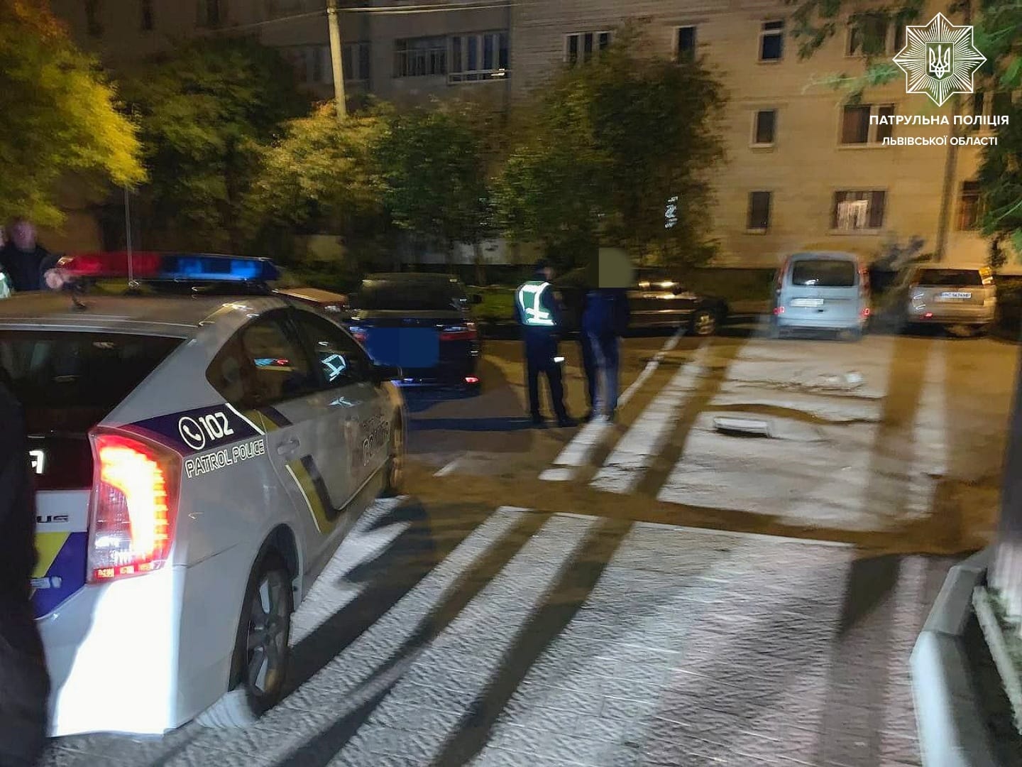 П&rsquo;яний львів&rsquo;янин втікав від копів на авто, а потім &ndash; пішки. Фото поліції