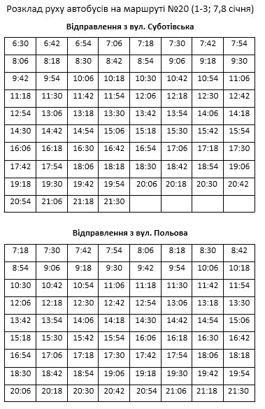 Похвилинний графік: як курсуватимуть автобуси у Львові на Різдво фото 2 1