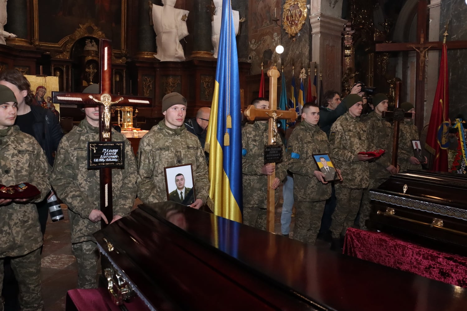 У Львові попрощались із загиблими на Яворівському полігоні військовослужбовцями