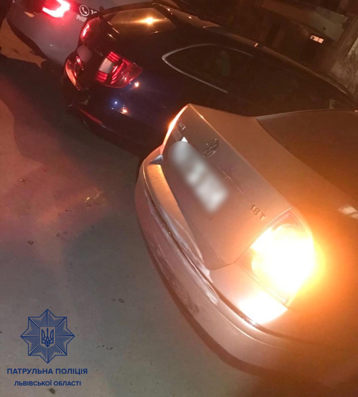 У Львові п&rsquo;яний водій протаранив два автомобілі і втік з місця ДТП