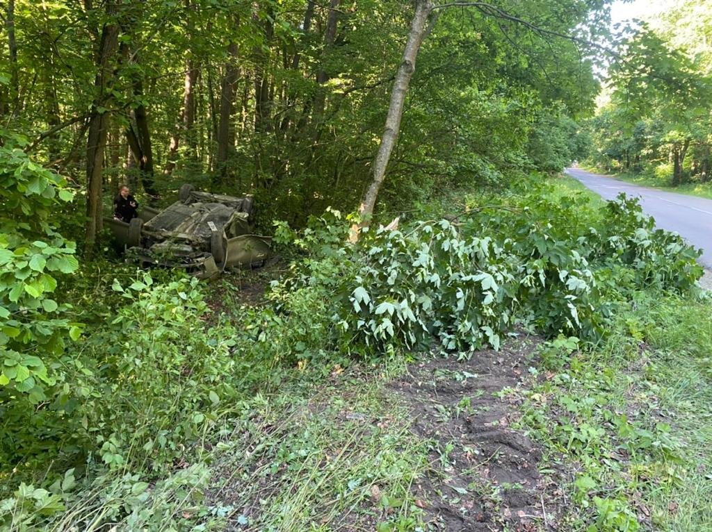 На Яворівщині автомобіль злетів у кювет та перекинувся – постраждали троє підлітків