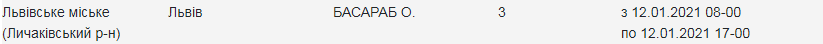 Кому з львів’ян 12 січня вимкнуть світло. Скріншот з сайту