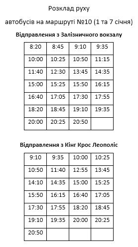 Похвилинний графік: як курсуватимуть автобуси у Львові на Різдво фото 6 5