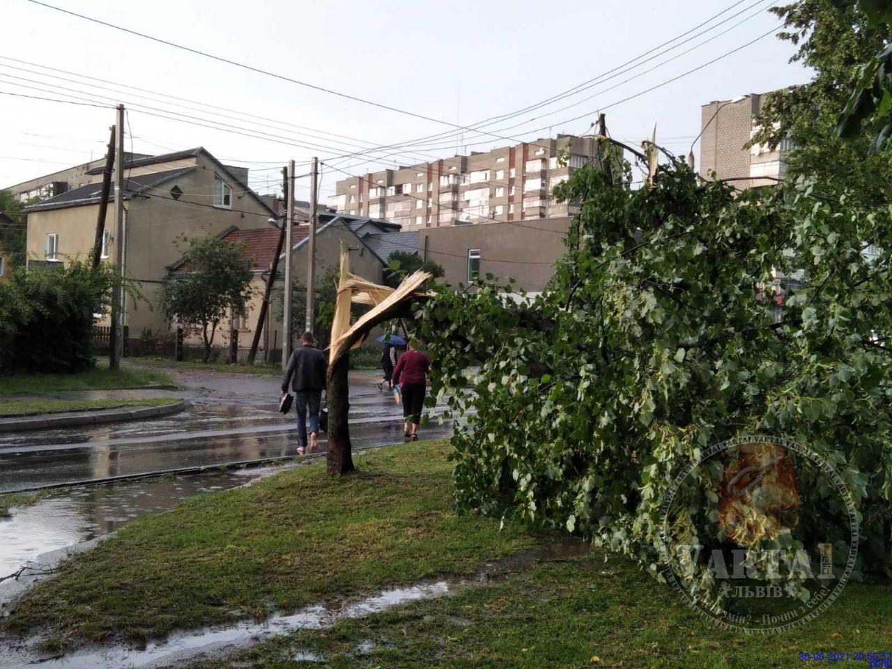 Львовом знову пройшла сильна гроза. Фото: Варта1