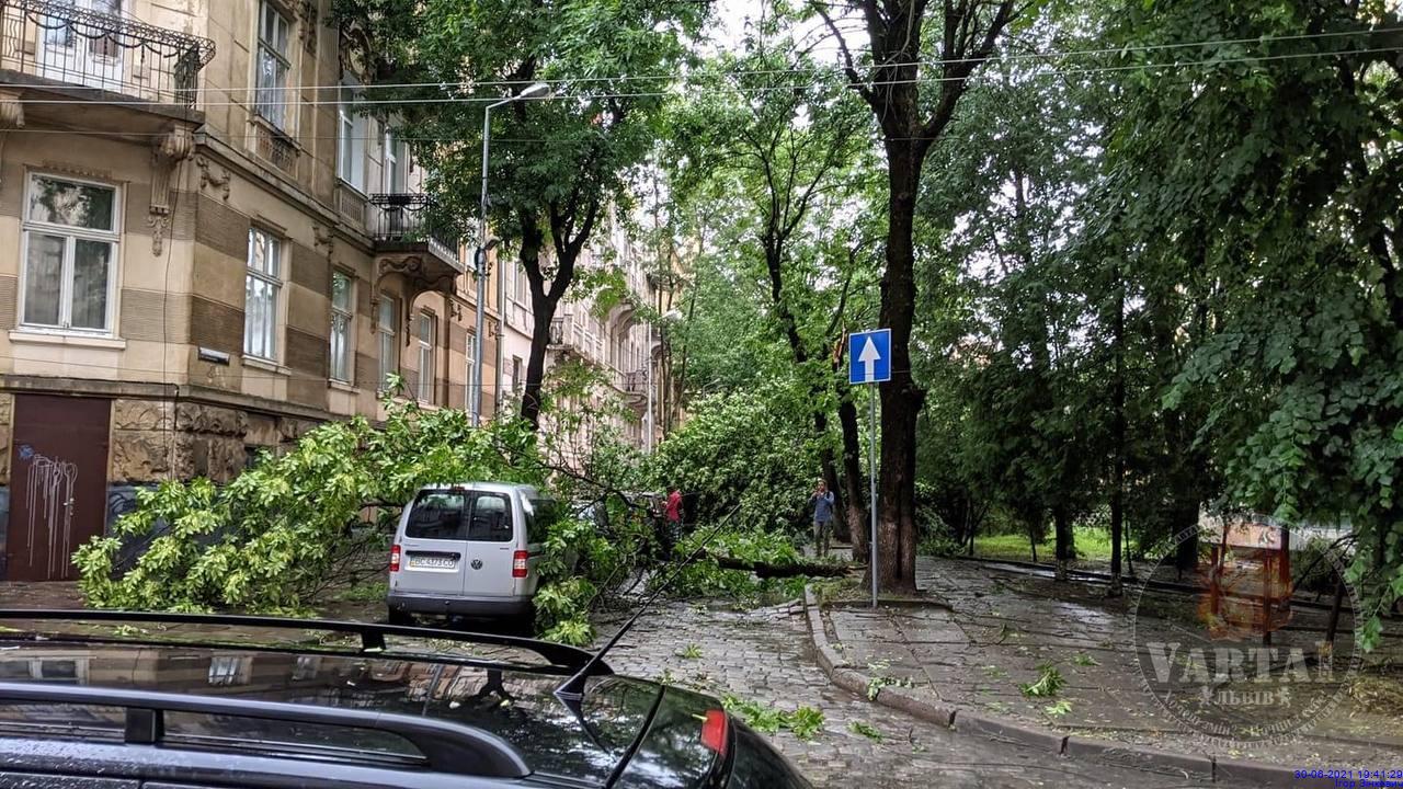 Львовом знову пройшла сильна гроза. Фото: Варта1