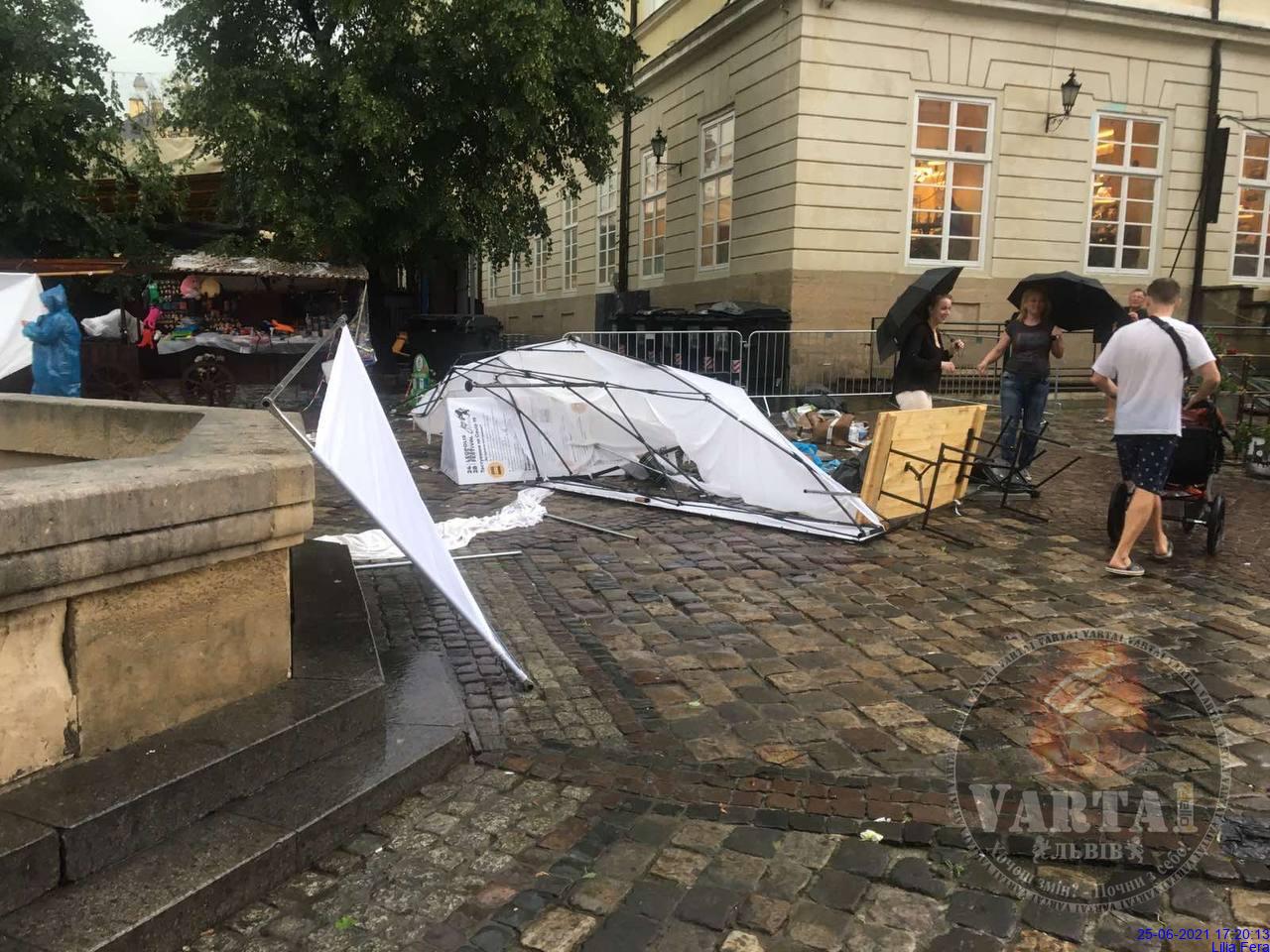 Львів накрила сильна буря. Фото: Варта1