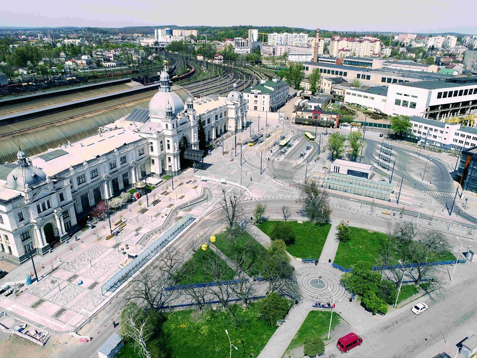 Як виглядає площа Двірцева після реконструкції. Фото: Ukrainian Urban Awards