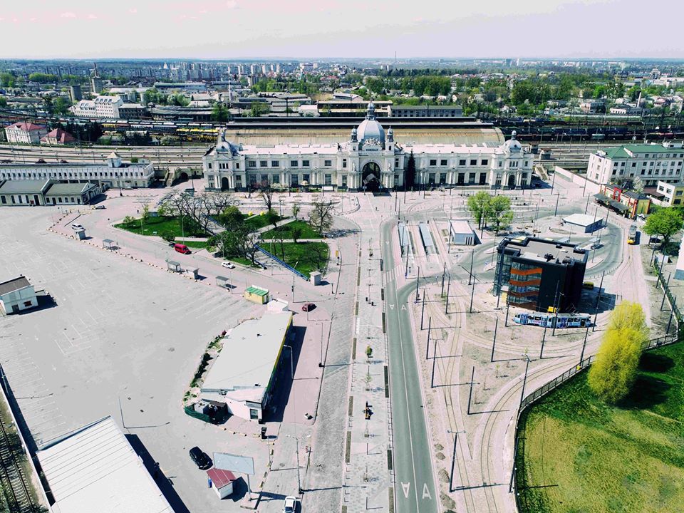 Як виглядає площа Двірцева після реконструкції. Фото: Ukrainian Urban Awards