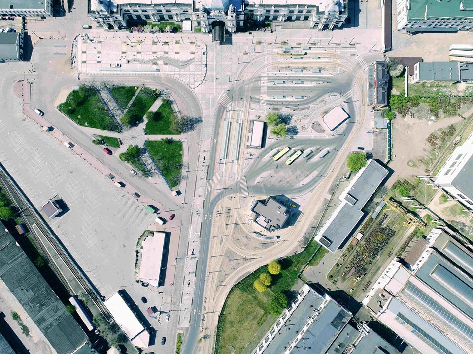 Як виглядає площа Двірцева після реконструкції. Фото: Ukrainian Urban Awards