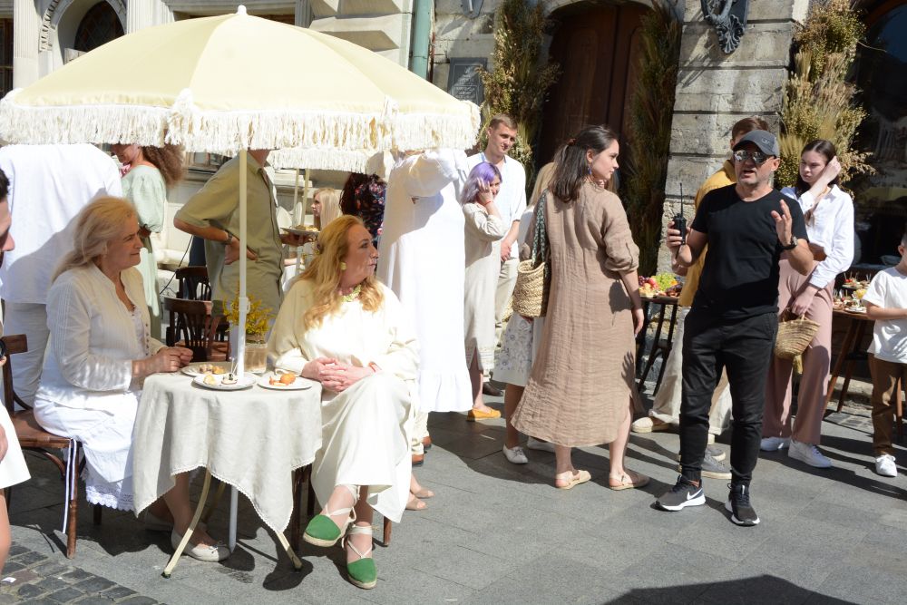 Центр Львова перетворився на знімальний майданчик. Фото: Олександр Мазуренко