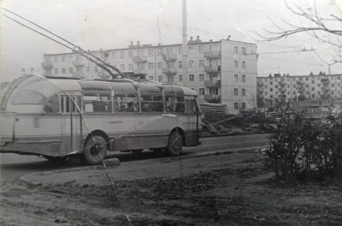 Тролейбус ЛАЗ-695Т, який на КЗЕТі випускався як &laquo;Київ &ndash; 5ЛА&raquo;. Львів, вулиця Любінська, 1969 рік. Фото: Дмитро Матушкін