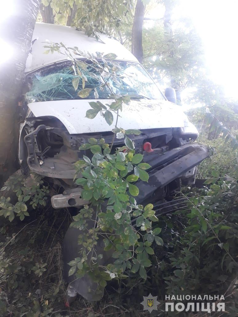 В ДТП на Самбірщині постраждали двоє людей. Фото поліції