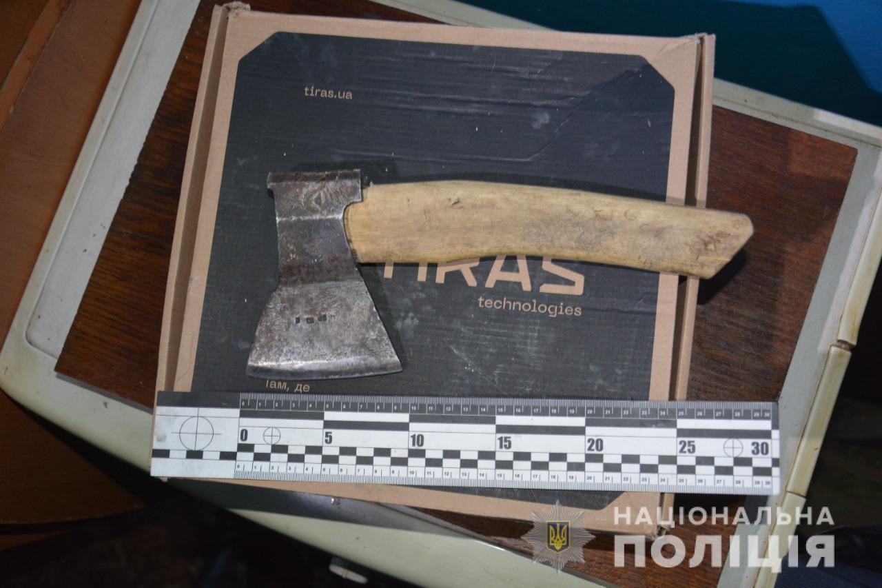 На Стрийщині чоловік намагався зарубати сокирою сплячого брата