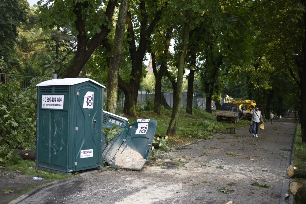 Сильний вітер повалив у Львові дві сотні дерев. Фото: Львівська міська рада