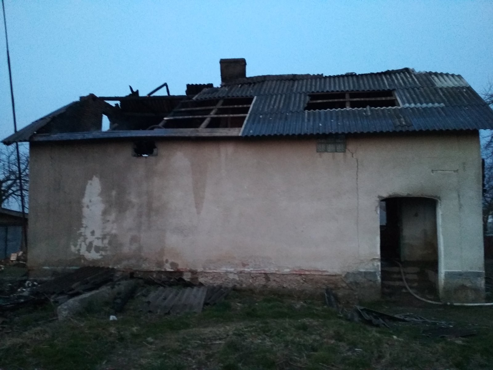 Будинок після пожежі. Фото: ГУ ДСНС