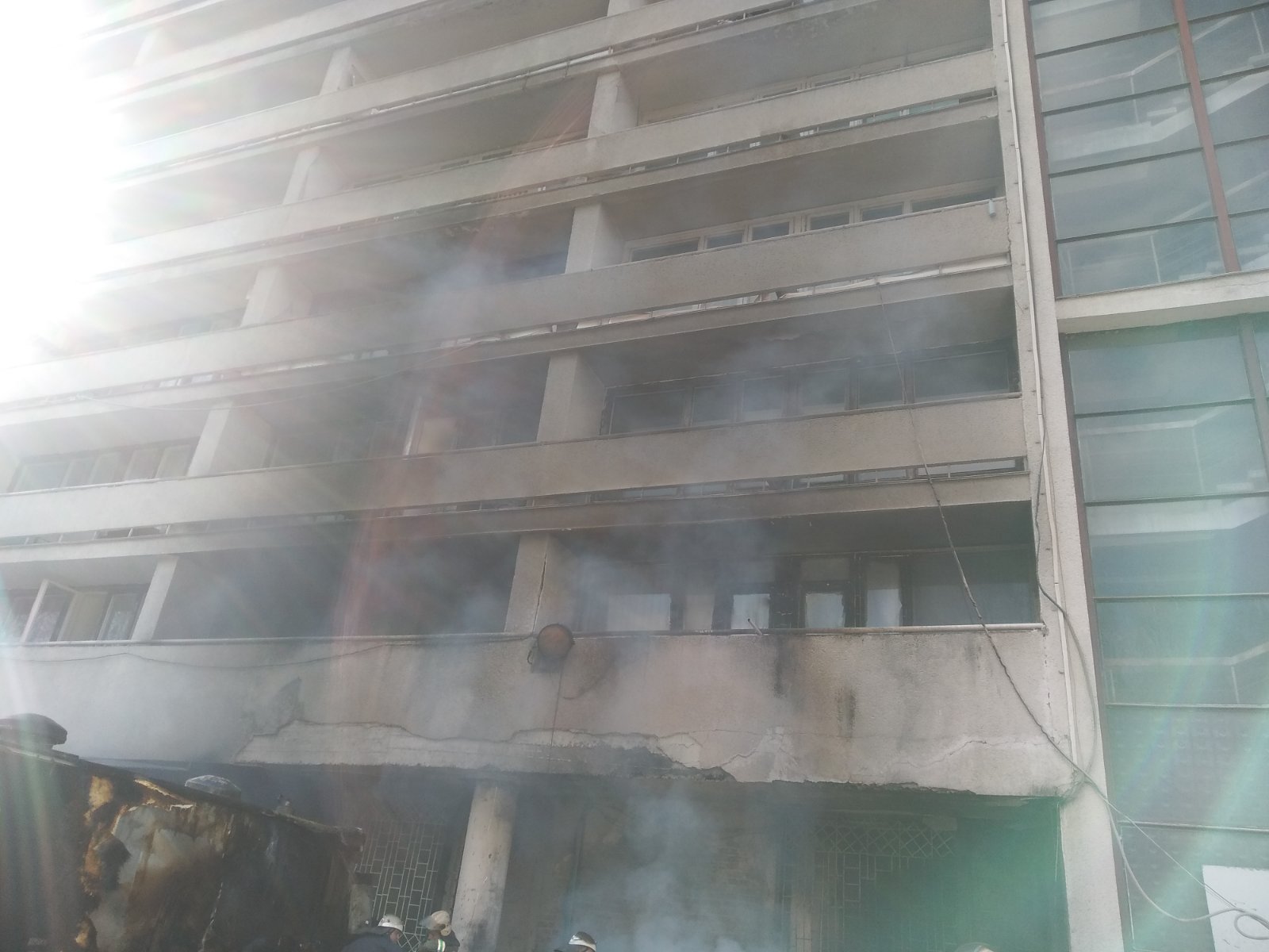 Готель "Турист" після пожежі. Фото: ГУ ДСНС