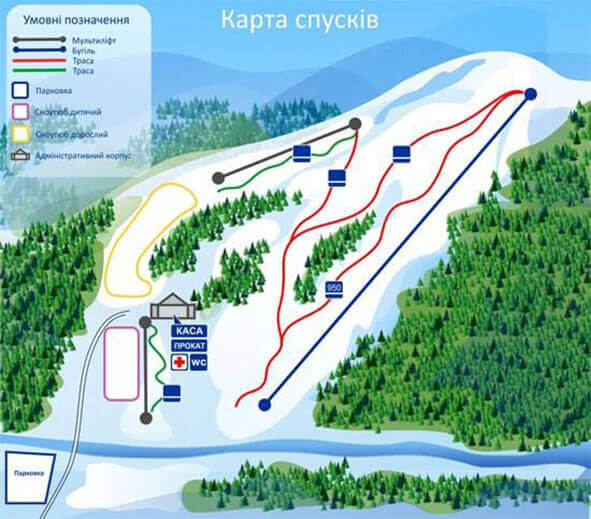 Наступного тижня на Казковій Поляні відкриють сезон катання. Фото: kazkovapolyana.com.ua