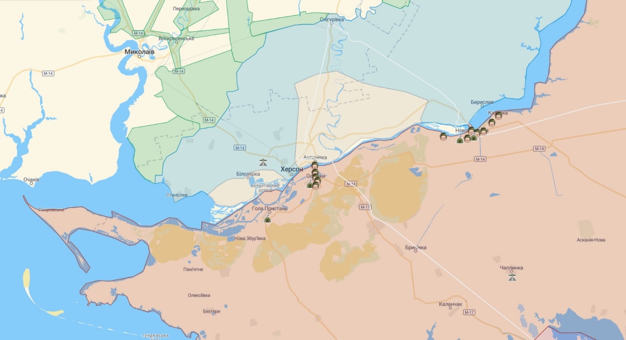 У ГУР України повідомили про звільнення Херсона від російських військ.