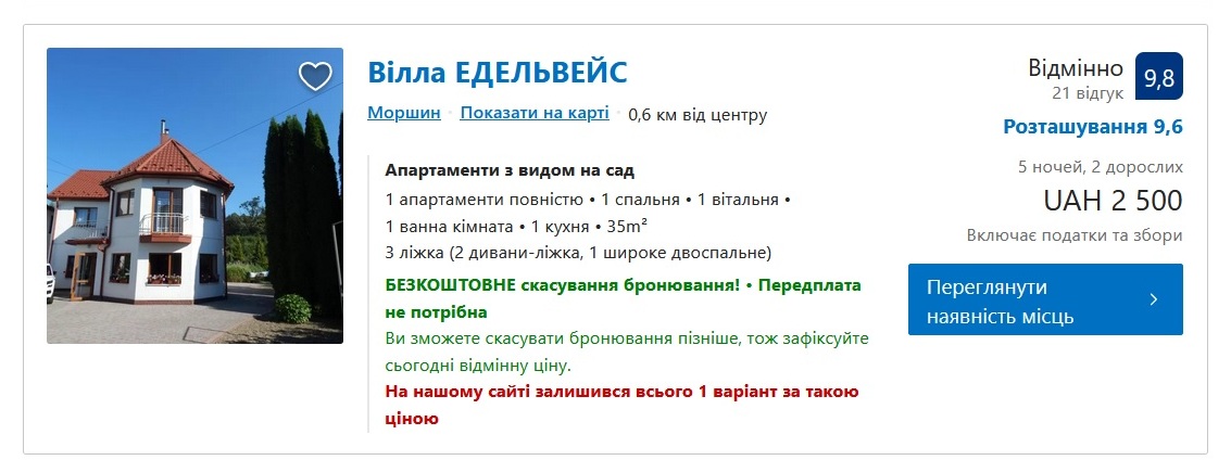 Скільки коштує різдвяний відпочинок у Моршині - ціни 2023