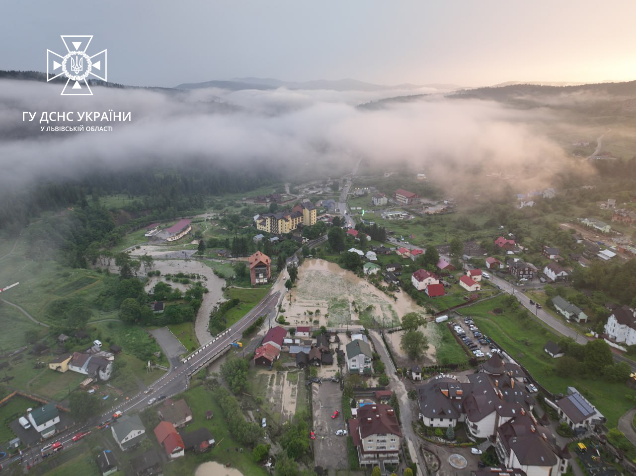 У Східниці підтоплено 10 готелів, 11 магазинів, пошкоджено 5 мостів і затоплено 15 автомобілів