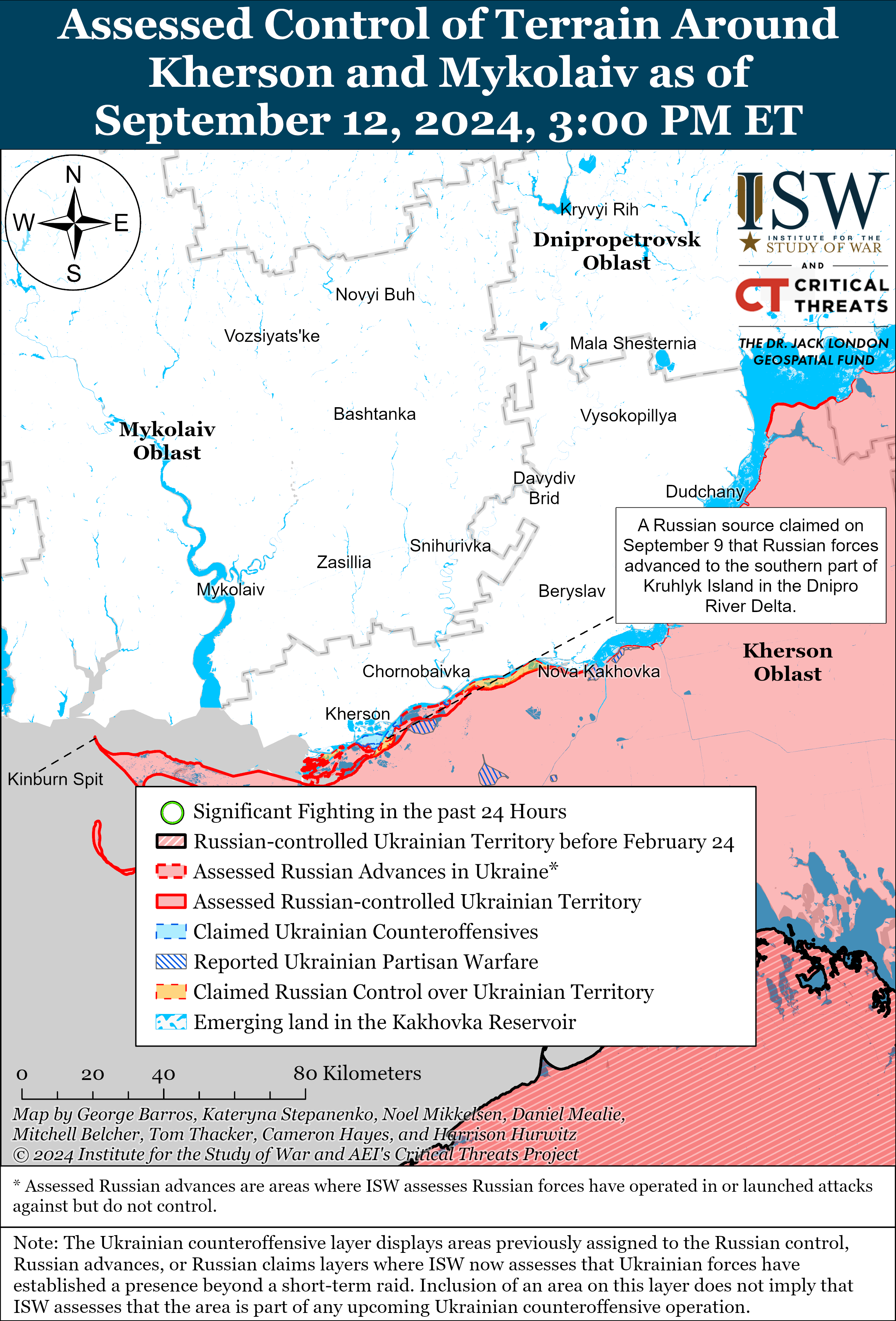 Карта бойових дій. Фото understandingwar.org 