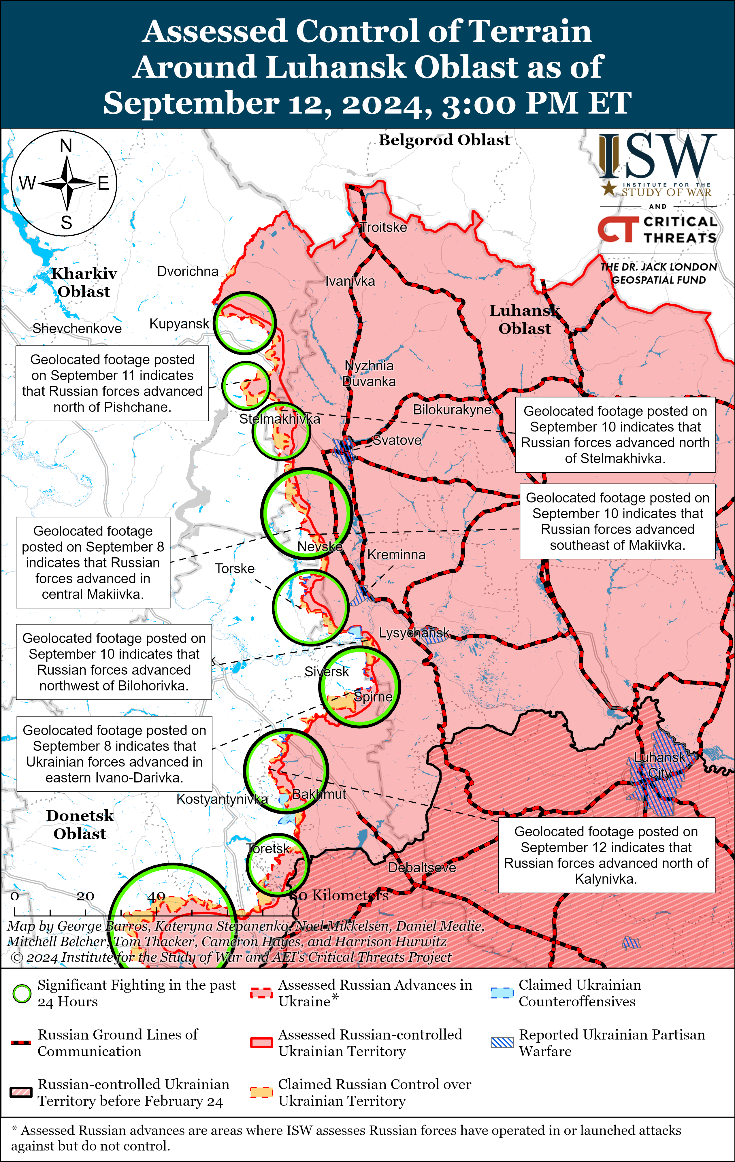 Карта бойових дій. Фото understandingwar.org 