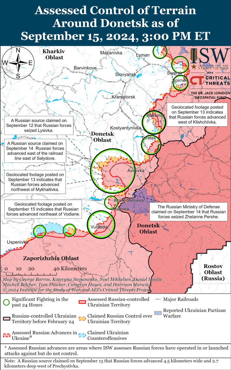 Карта бойових дій. Фото: understandingwar.org